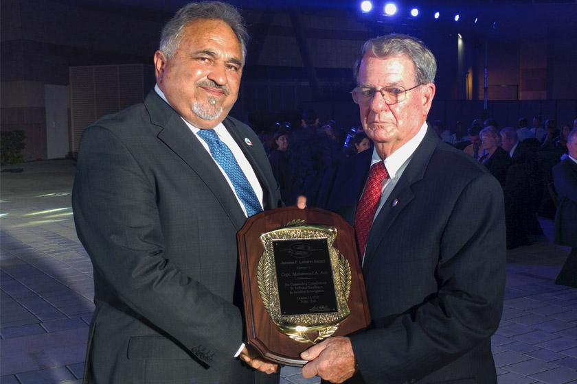 Capt. Mohammed Aziz awarded with the 2018 Jerome Lederer Award for ...